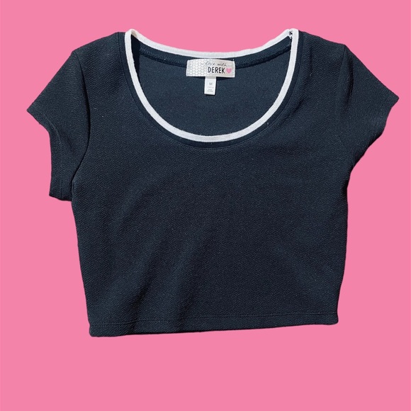 2pc Matching Set Varsity Crop Top & Skirt Stripe Pattern - Picture 3 of 6